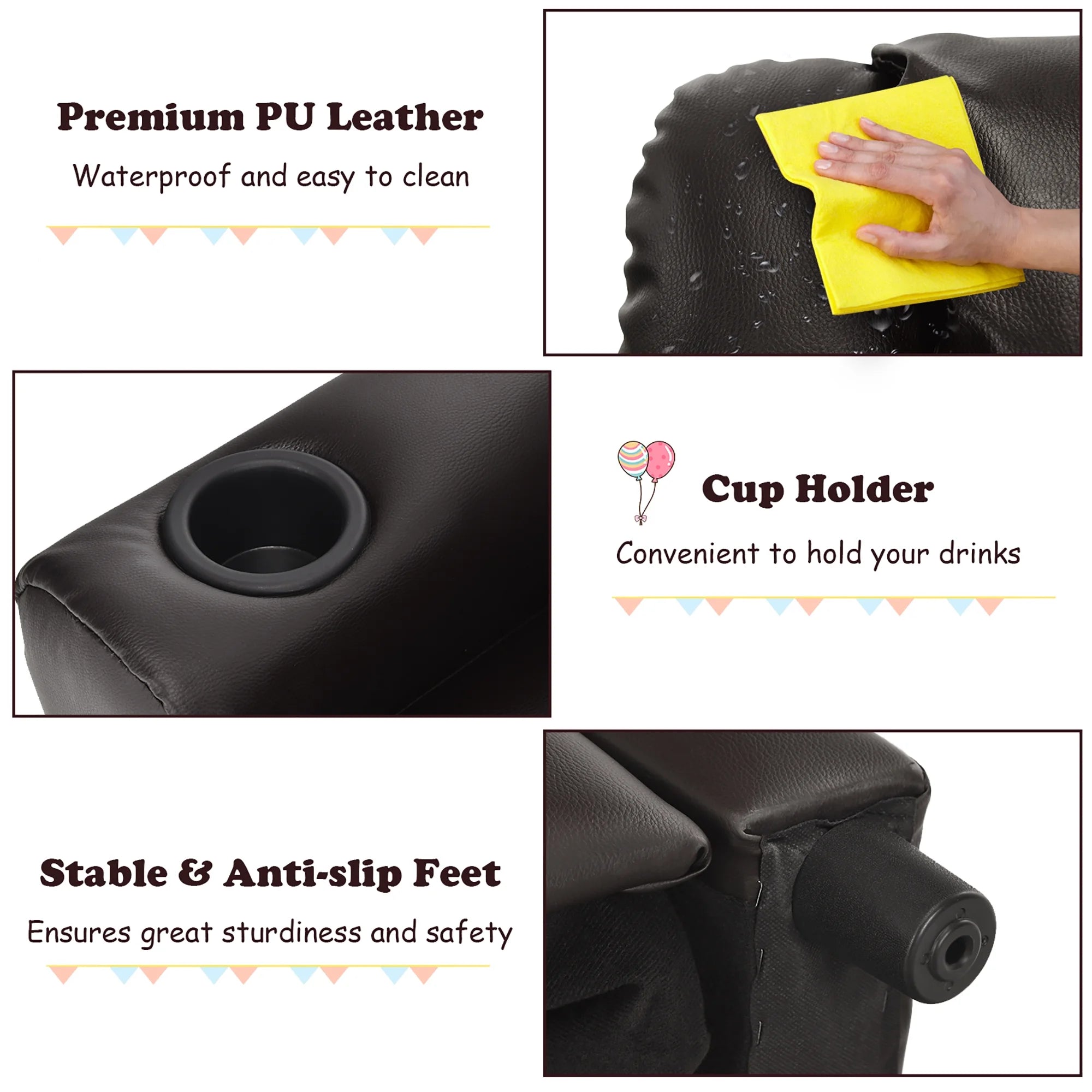 Kids Leather Recliner Chair